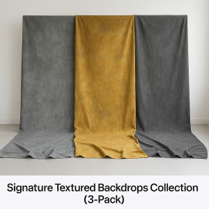 Signature Textured Backdrops Collection (3-Pack)
